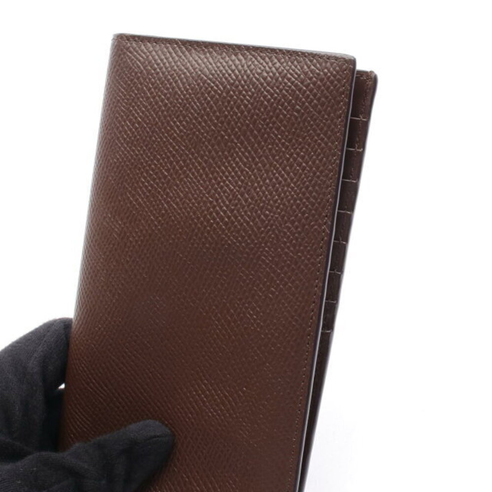 Celine Bi Wallet Leather Brown Long fold Vertical - Picture 5 of 6